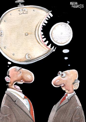 Cartoon: TIME (medium) by Marian Avramescu tagged time