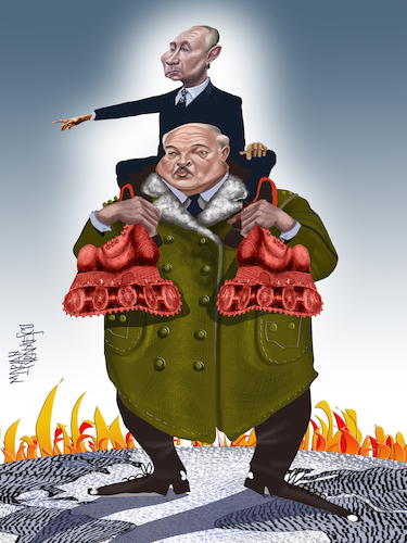 Cartoon: UKRAINE 9 (medium) by Marian Avramescu tagged mmmm