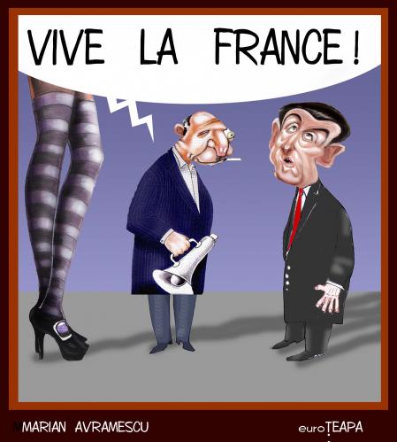 Cartoon: VIVE LA FRANCE (medium) by Marian Avramescu tagged mav