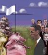 Cartoon: AGREEMENT OF PIGS (small) by Marian Avramescu tagged mav