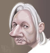 Cartoon: Assange (small) by Marian Avramescu tagged mmmmmmmmmmmm