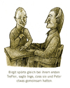 Cartoon: Gemeinsamkeiten (small) by jenapaul tagged humor,satire,paare,couples