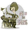 Cartoon: ringo  - when he was younger (small) by jenapaul tagged beatles,ringo,starr,humor,drummer,drums