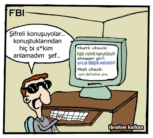 Cartoon: FBI (medium) by ibrahimkalkan tagged fbi