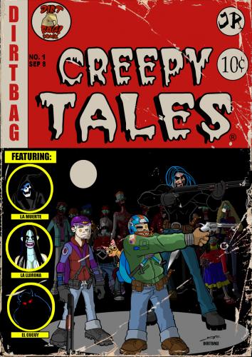 Cartoon: Creepy Tales (medium) by Jo-Rel tagged dirtbag