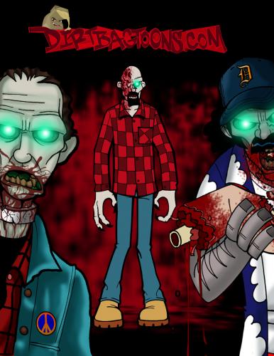 Cartoon: Dead Fs (medium) by Jo-Rel tagged zombies