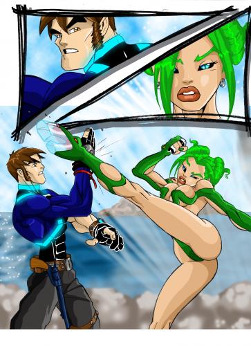 Cartoon: Gunslinger vs Shelby (medium) by Jo-Rel tagged dirtbag