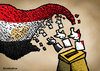 Cartoon: Egypt election (small) by svitalsky tagged egypt election vote wahl fight voting cartoon illustration color svitalsky svitalskybros flag agypten
