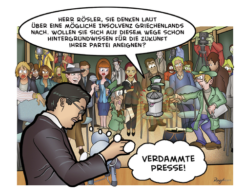 Cartoon: Die Presse 33 (medium) by Die Presse tagged pressekonferenz
