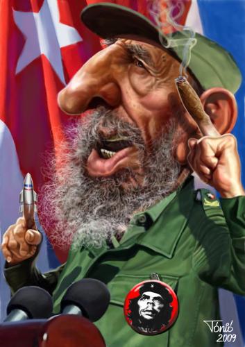 Cartoon: Fidel Castro (medium) by Tonio tagged fidel,castro,cuba,revolution,chairman,communist,che,guevara,havana,cigar,portrait,caricature,karikatur,cartoon,cartoons,illustration,illustrationen,karikatur,karikaturen,fidel castro,kuba,revolution,aufstand,streik,protest,che guevara,zigarre,chef,regierung,politik,politiker,gewalt,diktator,diktatur,portrait,mann,männer,macht,fidel,castro,che,guevara
