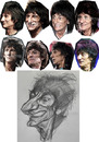 Cartoon: Ron Wood The Rolling Stones (small) by Tonio tagged music rock and roll blues english