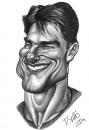 Cartoon: Tom Cruise (small) by Tonio tagged caricature portrait actor filmstar