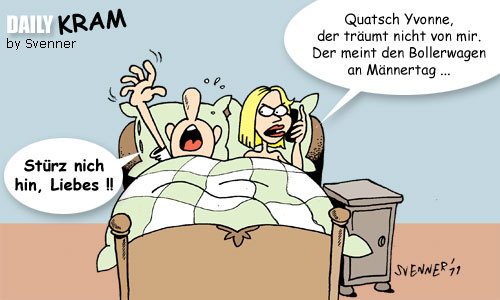 Cartoon: Männertraum (medium) by svenner tagged daily,traum,männer,männertag,himmelfahrt