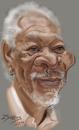 Cartoon: Morgan Freeman (small) by zsoldos tagged actor,famous,people