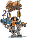 Cartoon: New year (small) by zsoldos tagged media