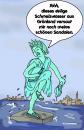 Cartoon: Wenn der Meeresspiegel steigt (small) by Nk tagged water,wasser,freiheitsstatur,statue,of,liberty,amerika,klima,hochwasser