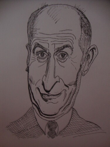 Cartoon: Louis de Funes (medium) by Shareni tagged famous,french,actor,comedy,france