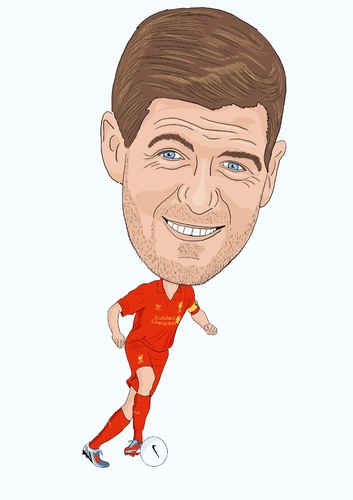 Cartoon: Gerrard Liverpool Legend (medium) by Vandersart tagged liverpool,cartoons,caricatures
