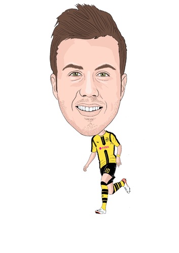 Gotze Borussia Dortmund de Vandersart | Deporte Cartoon | TOONPOOL