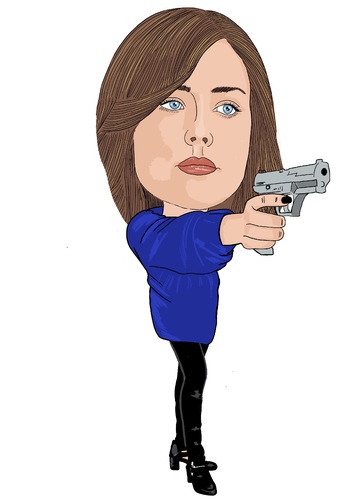 Cartoon: Liz The Blacklist (medium) by Vandersart tagged the,blacklist