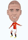 Cartoon: Smalling Manchester United (small) by Vandersart tagged manchester,united,cartoons,caricatures
