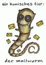 Cartoon: mailwurm (small) by meikel neid tagged wortspiel,tier,süss,wurm