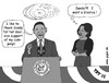 Cartoon: Sandy Obama (small) by TDT tagged barack,obama,michelle,sandy,president,election,campaign,usa,america,first,lady,hurricane,storm,new,york