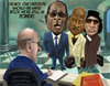 Cartoon: The Three African Musketeers! (small) by Fred Makubuya tagged yoweri,museveni,robert,mugabe,muamar,gadaffi,swiss,bank