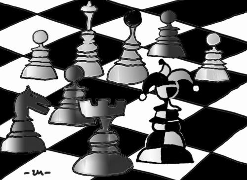 Cartoon: chess (medium) by zu tagged chess