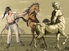 Cartoon: Centaur adventure (small) by zu tagged centaur,love,horse