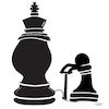 Cartoon: King (small) by zu tagged chess,king,pump,pawn