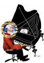 Cartoon: Mozart kugel (small) by zu tagged mozart kugel piano