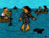 Cartoon: on the sea (small) by zu tagged sea,pedestrian