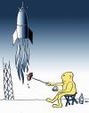 Cartoon: rocket (small) by zu tagged rocket,bbq