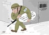 Cartoon: Freedom forPalestinian cartoonis (small) by islamashour tagged israel,palestinian,cartoonist