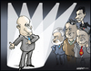 Cartoon: Election in Russia (small) by jeander tagged vladimir putin sergej mironov zjirinovskij gennadij ziuganov electin russia presidentmichail prochorov