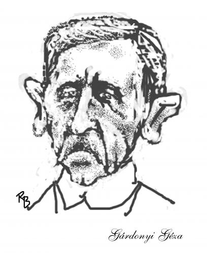 Cartoon: Gardonyi Geza (medium) by rakbela tagged rb