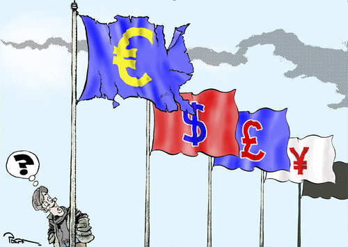 Cartoon: Euro situation (medium) by Popa tagged euro2012
