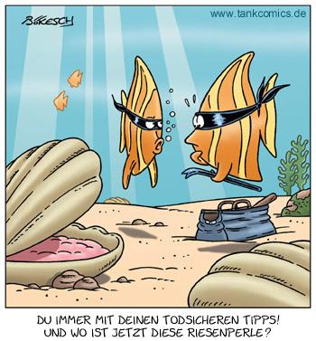 Cartoon: heißer tipp (medium) by pentrick tagged fisch,fish,animals,tiere,einbrecher,burglar,