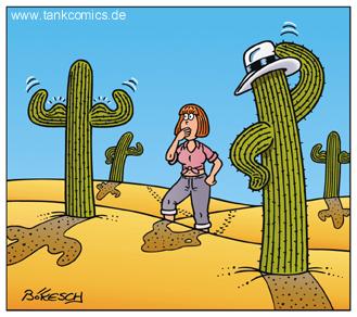 Cartoon: wüste (medium) by pentrick tagged wüste,machos,