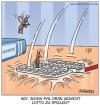Cartoon: glück (small) by pentrick tagged lotto,glück,luck,mücke,mosquito,schlank,slim,animals,tiere,