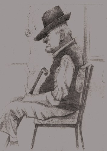 Cartoon: CANARIAN TIPICAL MAN (medium) by GOYET tagged drawin,figurative,ould,pe