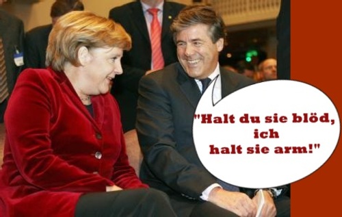 Cartoon: halt du sie arm... (medium) by sachmedia tagged politik,und,kapital