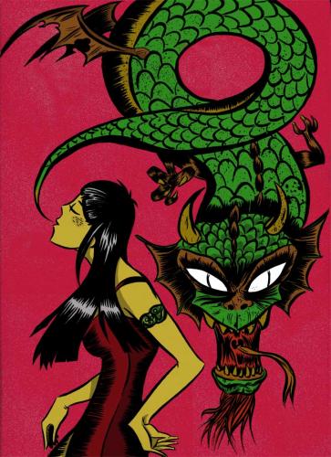 Cartoon: DRAGON GIRL (medium) by Jorge Fornes tagged dragon,girl