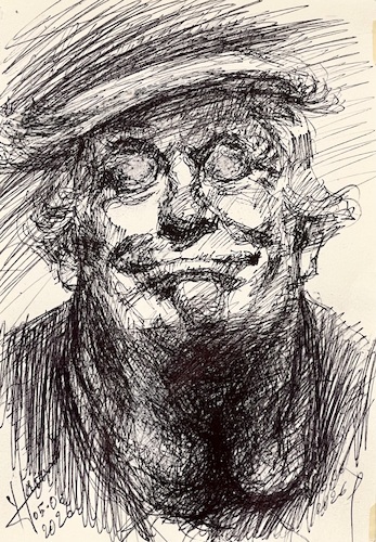 Cartoon: Happy Imbecile (medium) by ylli haruni tagged trump,pedophile,fascist,idiot,president,traitor,donald,imbecile