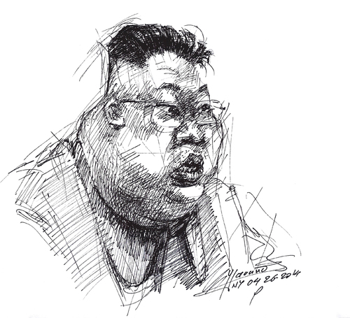 Cartoon: Kim Jong-un (medium) by ylli haruni tagged terrorist,komunist,dictator,north,korea,un,jong,kim