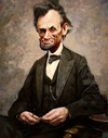 Cartoon: Abraham Lincoln (small) by ylli haruni tagged abraham,linkoln,cartoon