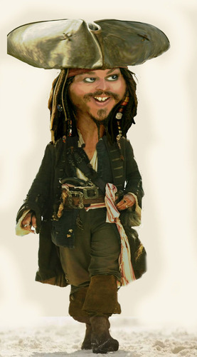 Cartoon: jonny deep (medium) by hakanipek tagged of,pirate,caribbean,the