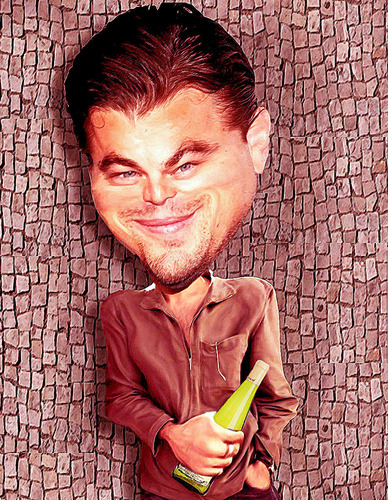 Cartoon: leonardo dicaprio (medium) by hakanipek tagged men,famous,actress,film,portrait