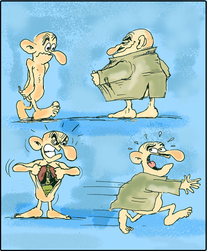 Cartoon: showman (medium) by hakanipek tagged show
